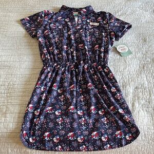 Magellan Outdoors Navy Floral Dress